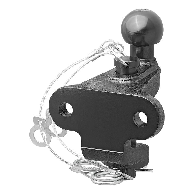 Boule d'attelage noir mixte double trous D17,2/S200