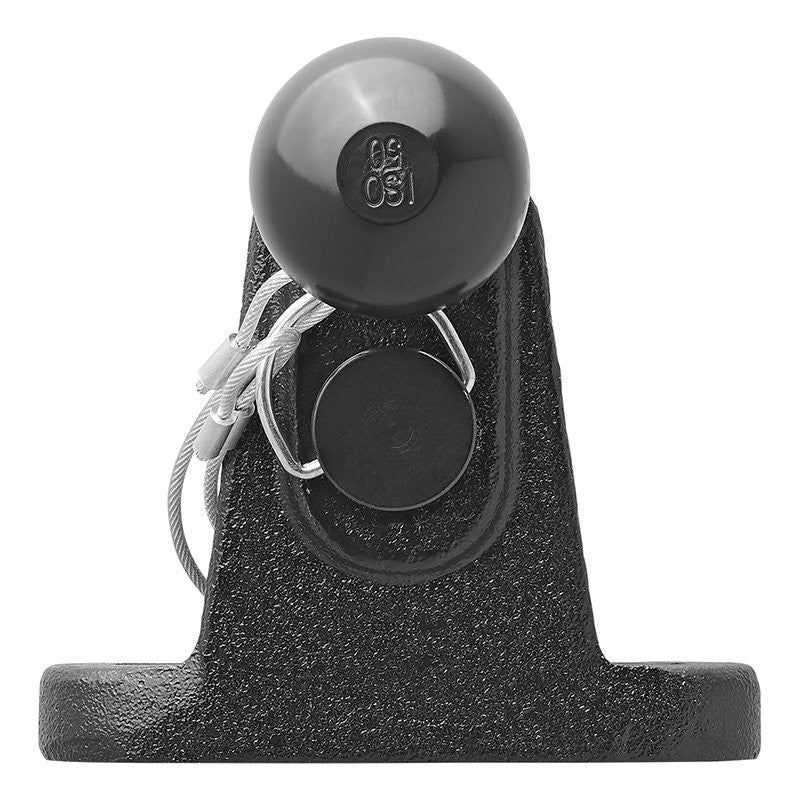 Boule d'attelage noir mixte double trous D17,2/S200