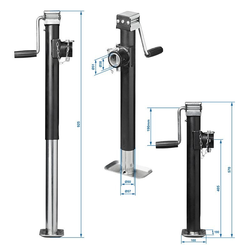 Support de remorque télescopique Heavy Duty SH57/2500kg