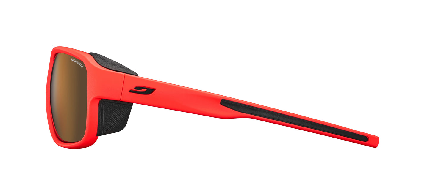 Lunette de soleil Julbo Montebianco 2 | Orange Fluo | Reactiv High Mountain 2-4