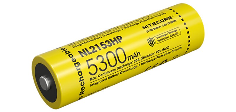 Accu Li-ion 21700 Haute Performance - Capacité 5300mAh