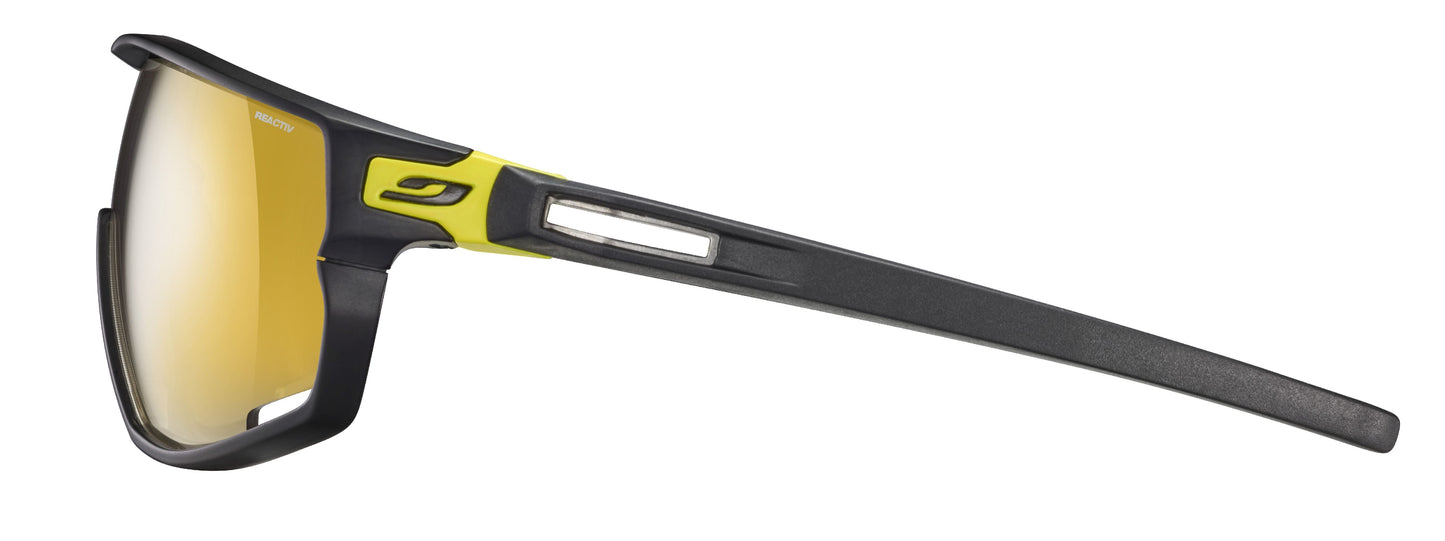 Lunette de soleil Julbo Rush | Black / Yellow | Reactiv Performance 1-3 Lag