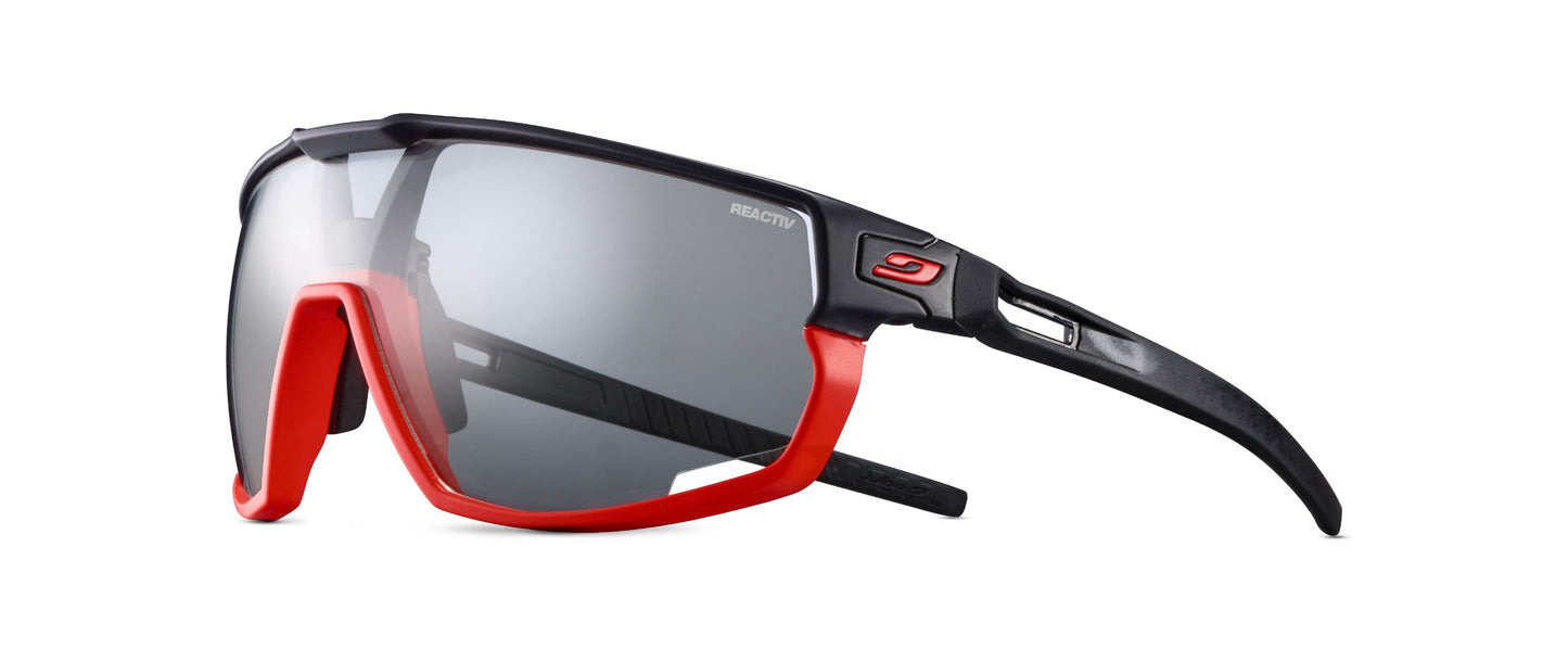 Lunette de soleil Julbo Rush | Black / Orange Fluo | Reactiv Performance 0-3