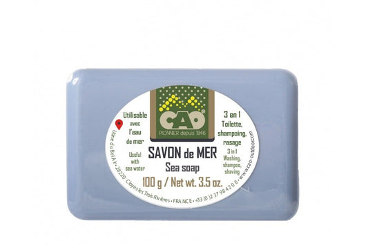 Savon utilisable à l'eau de mer