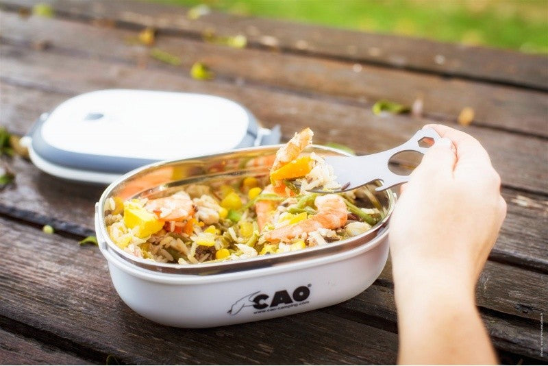 Lunch box isotherme OVALE 0,9 litr' Blanc 20 x 14,6 x 7,5 cm