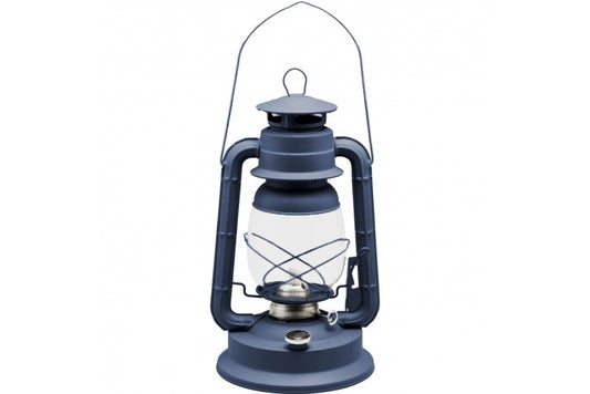 Lampe tempête 19 cm Intimité | Bleu gris