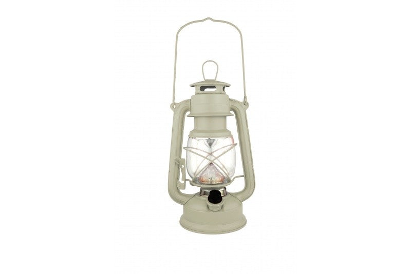 Lampe tempête 16 led H 24 cm | beige