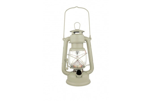 Lampe tempête 16 led H 24 cm | beige