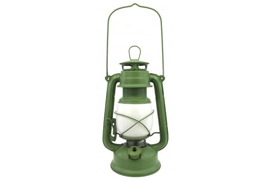 Lampe tempête 24 cm à Led FLAMME | Kaki