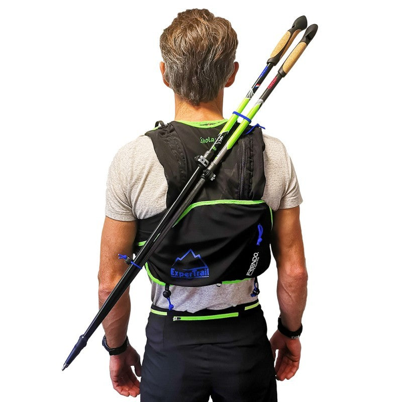 Veste de trail et ultra-trails avec 2 portes poches à eau