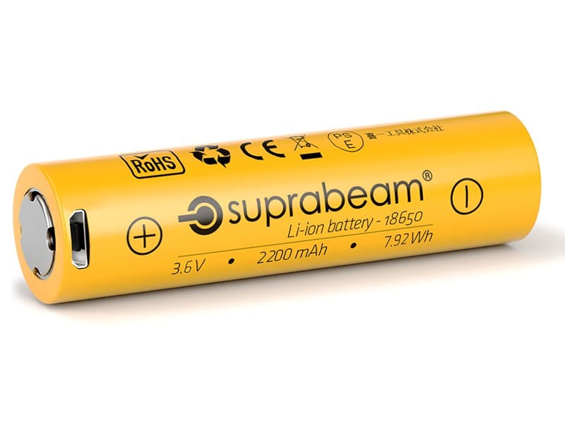 Batterie SUPRABEAM 2200 mAh pour lampe frontale M6r