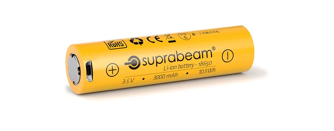 Batterie SUPRABEAM 3000 mAh pour lampe frontale M6xr
