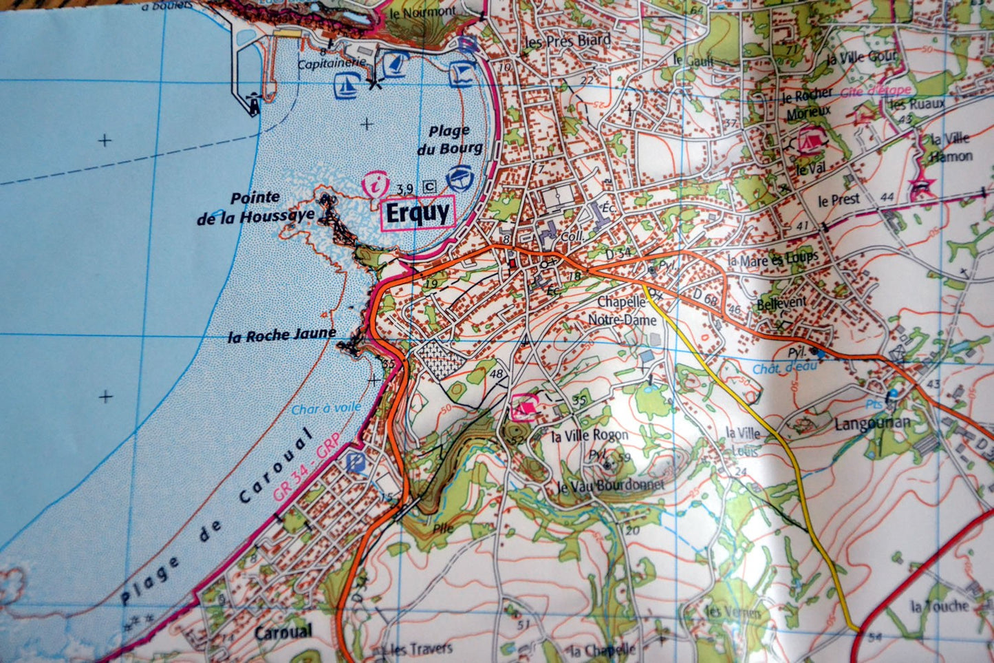 Carte IGN erquy val andre lamballe 0916ET série Top 25