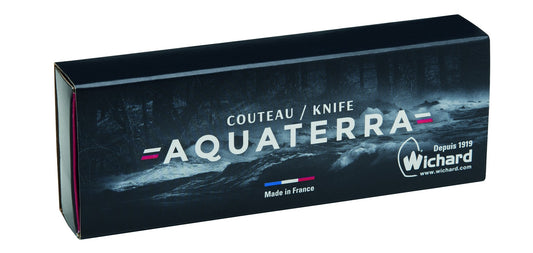 Couteau  manche en olivier, lame lisse et tire-bouchon Aquaterra | WICHARD