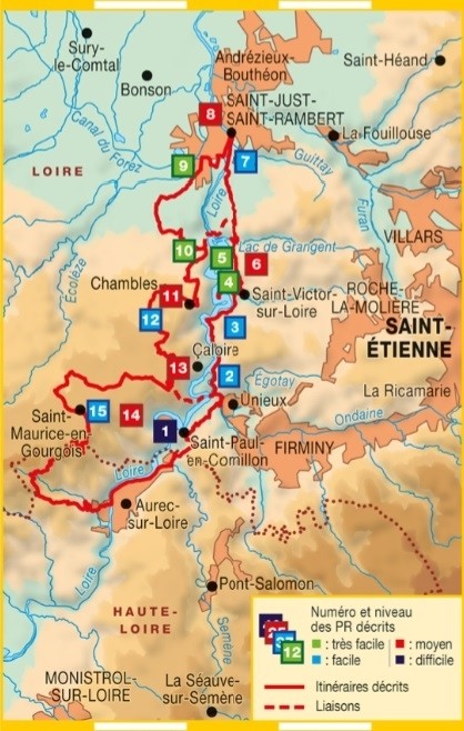 Les gorges de la loire... aux portes de st-etienne | Topoguide