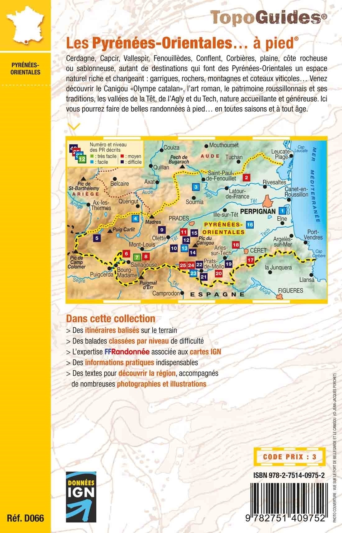 25 randonnées dans les Pyrénées-Orientales | Topoguide FFRP