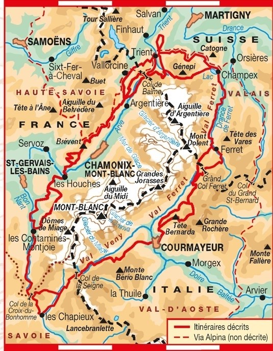 GR TMB - Tour du Mont-Blanc | Topoguide FFRP