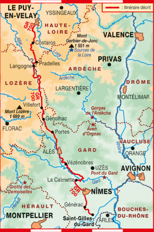 Le chemin de Régordane - Chemin de Saint-Gilles | Topoguide