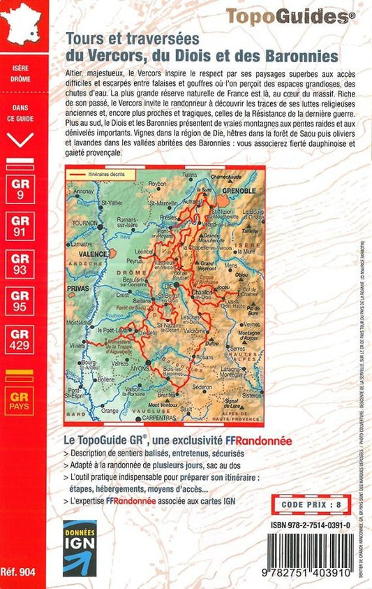 Tours du Vercors du Diois et des Baronnies | Topoguide FFRP