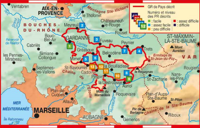 Randonnées entre Sainte-Victoire et Sainte-Baume | Topoguide