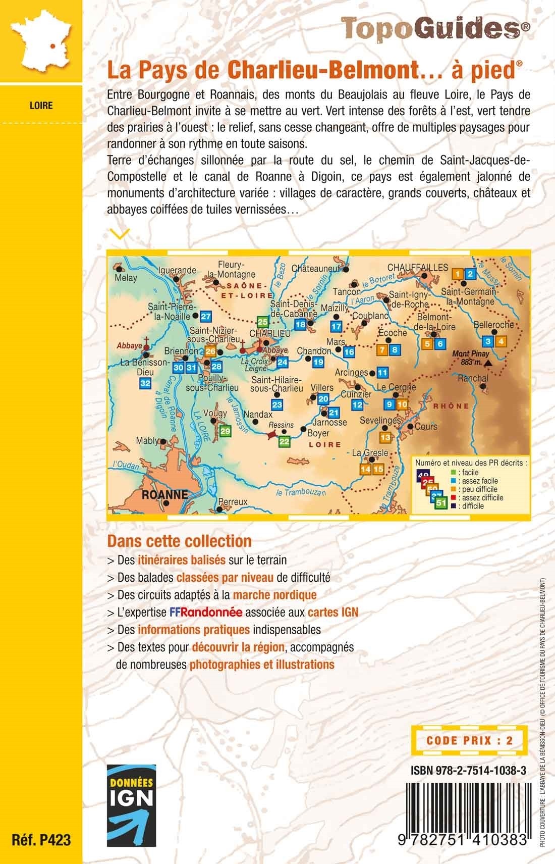Le pays de Charlieu-Belmont en 32 randonnées | Topoguide