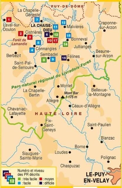 17 promenades autour de La Chaise-Dieu | Topoguide FFRP