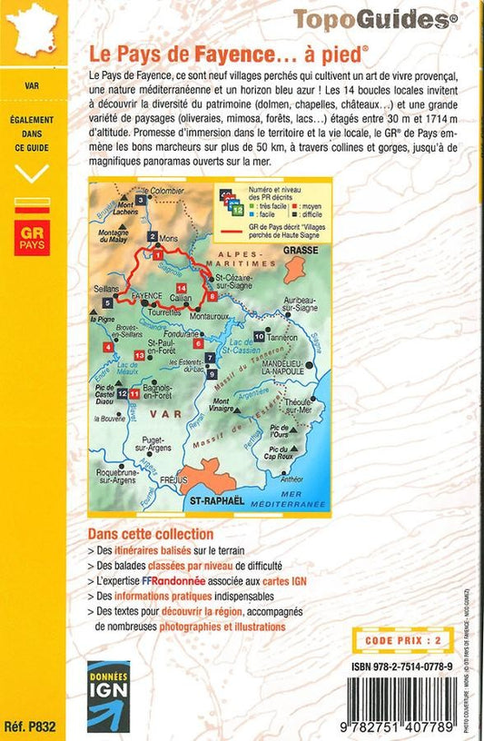 Le pays de Fayence en 14 circuits de randonnées | Topoguide