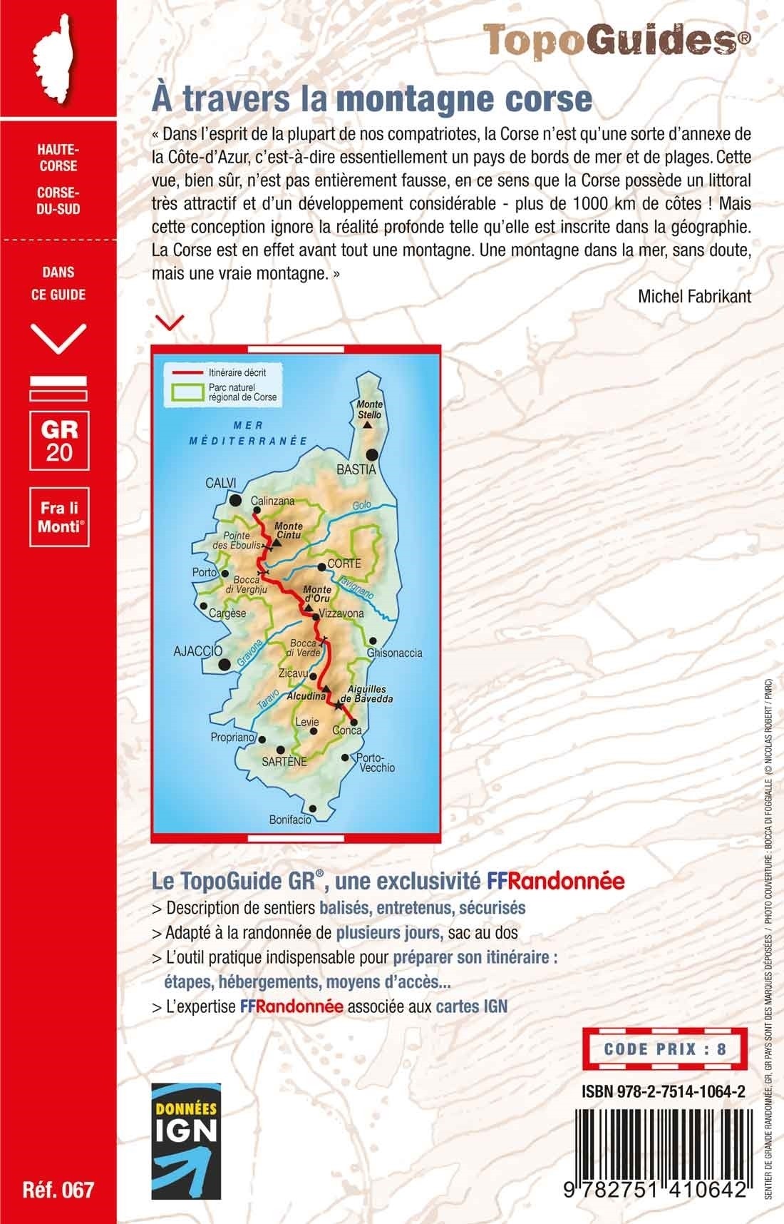 GR20 - A travers la Montagne Corse | Topoguide FFRP