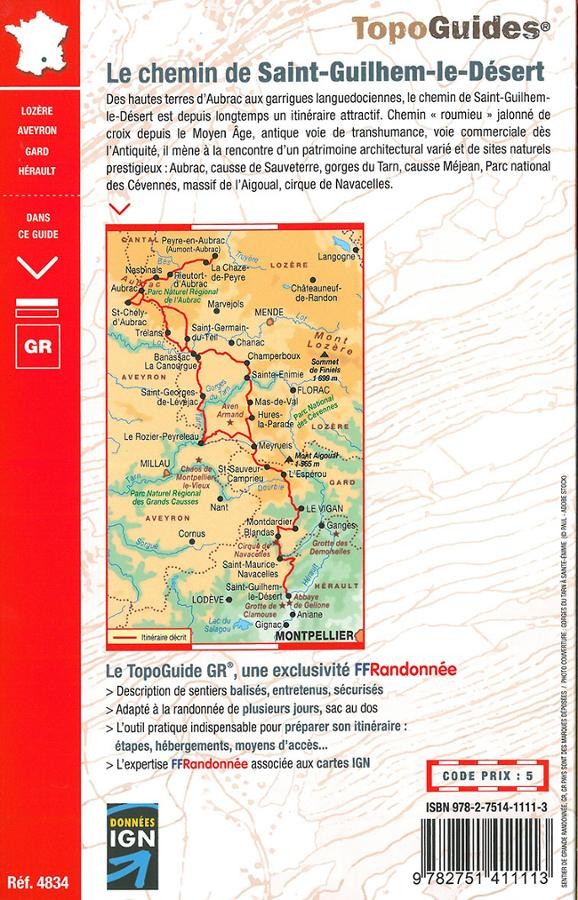 GR4834 - Saint-Guihem-le-desert | Topoguide FFRP