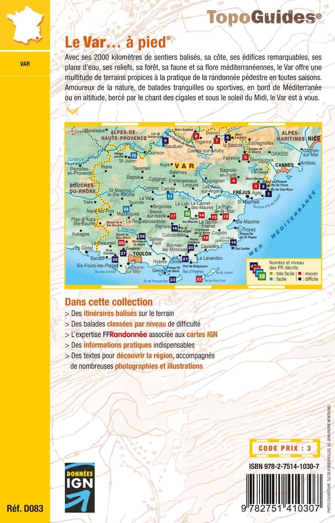 Le Var en 28 randonnées | Topoguide FFRP