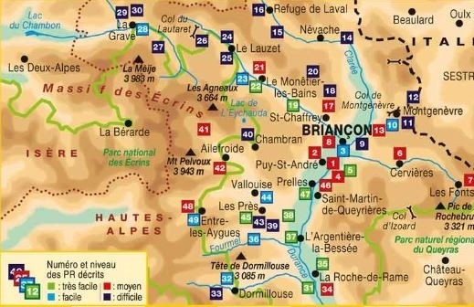 49 promenades autour de Briançon et des Ecrins | Topoguide