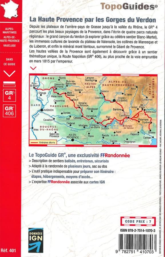 GR4- La Haute Provence par les Gorgdes du Verdon. | Topoguide