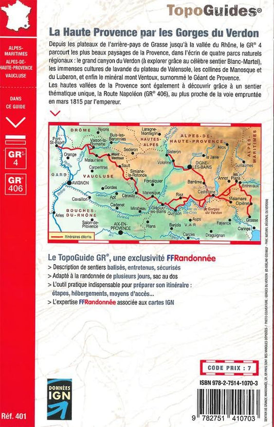 GR4- La Haute Provence par les Gorgdes du Verdon. | Topoguide