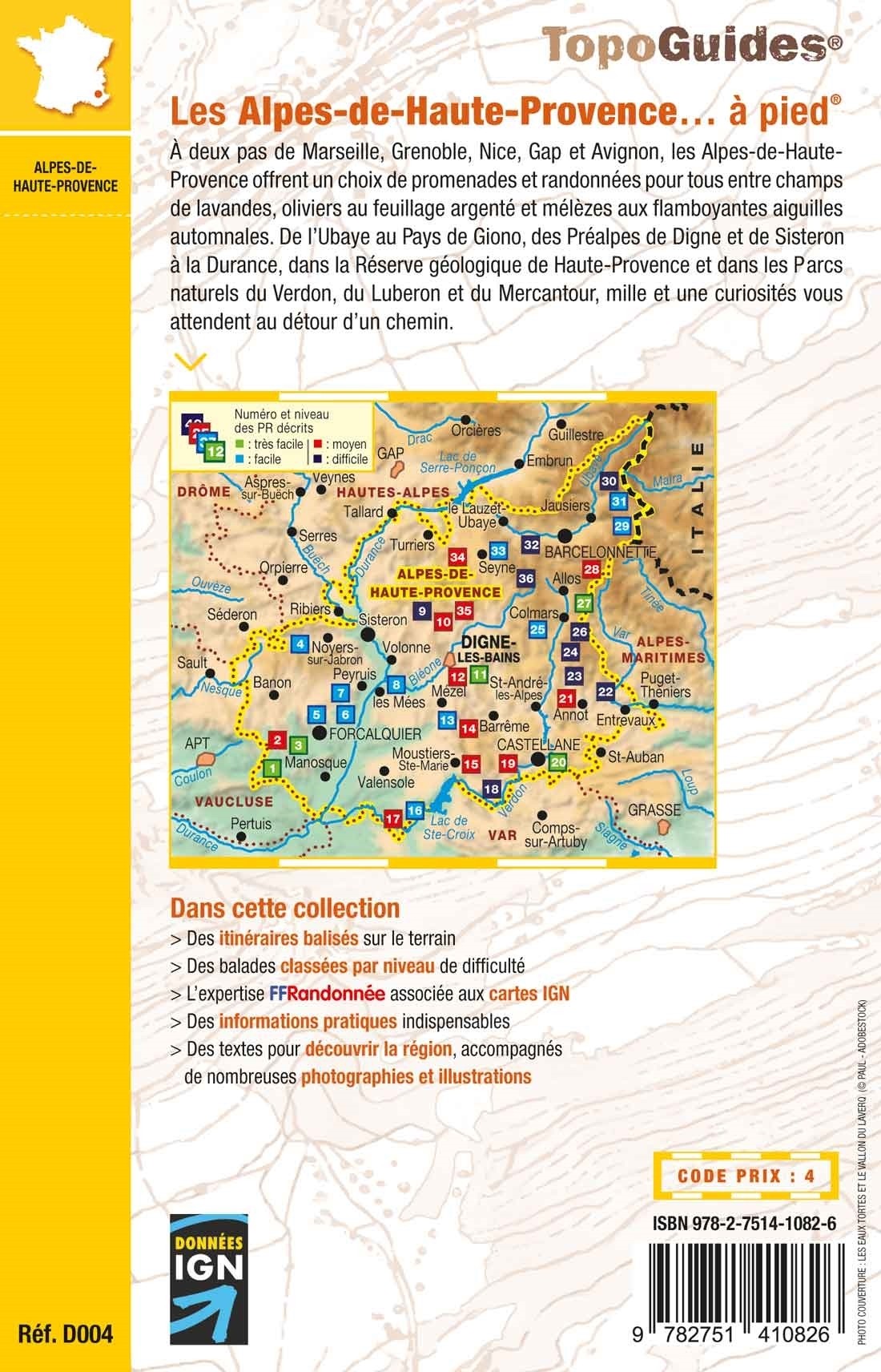 36 balades dans les Alpes-de-Haute-Provence | Topoguide FFRP