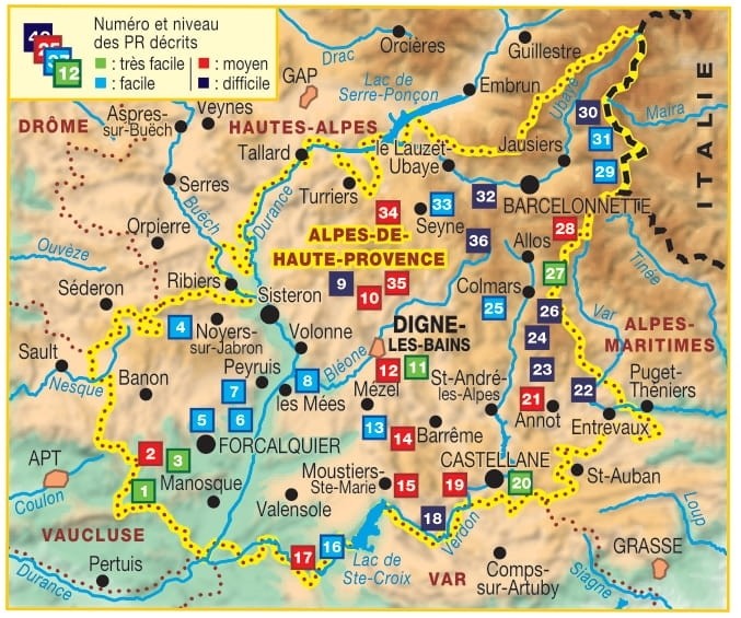 36 balades dans les Alpes-de-Haute-Provence | Topoguide FFRP