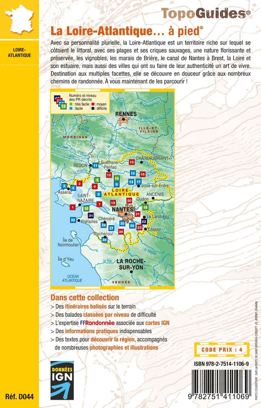La Loire-Atlantique en 32 balades | Topoguide FFRP