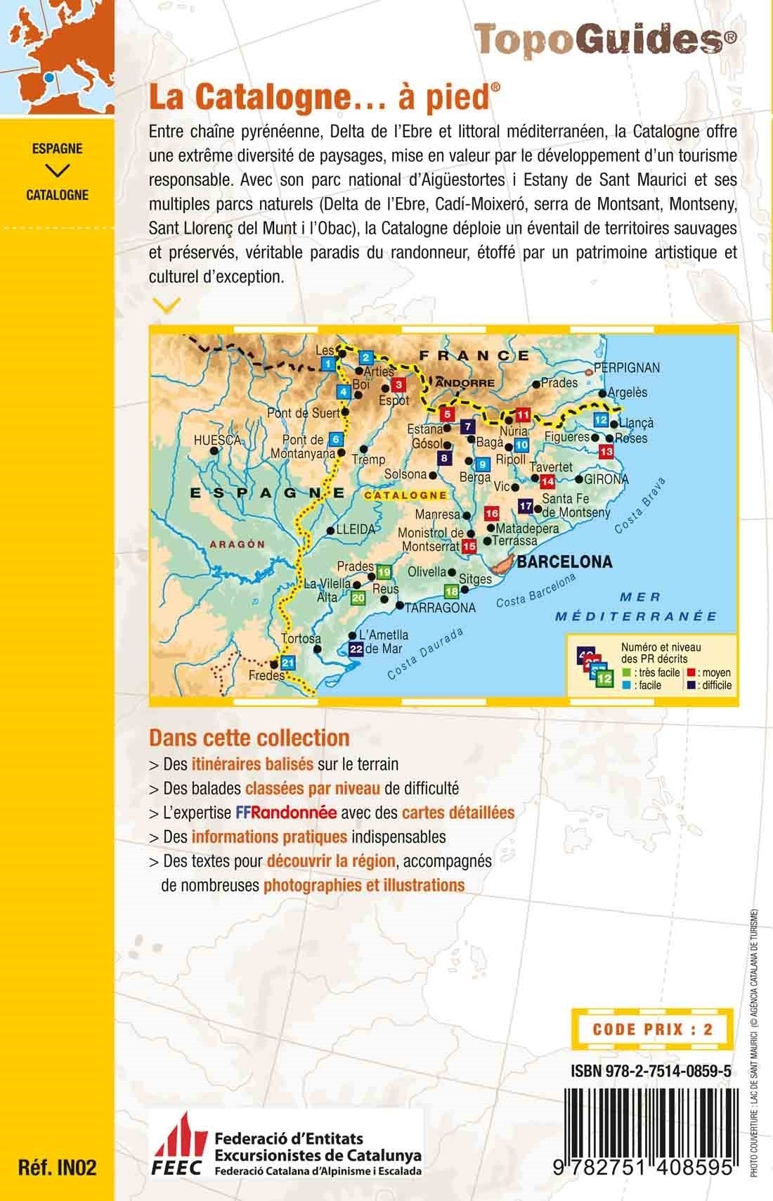 22 randonnées en Catalogne | Topoguide FFRP