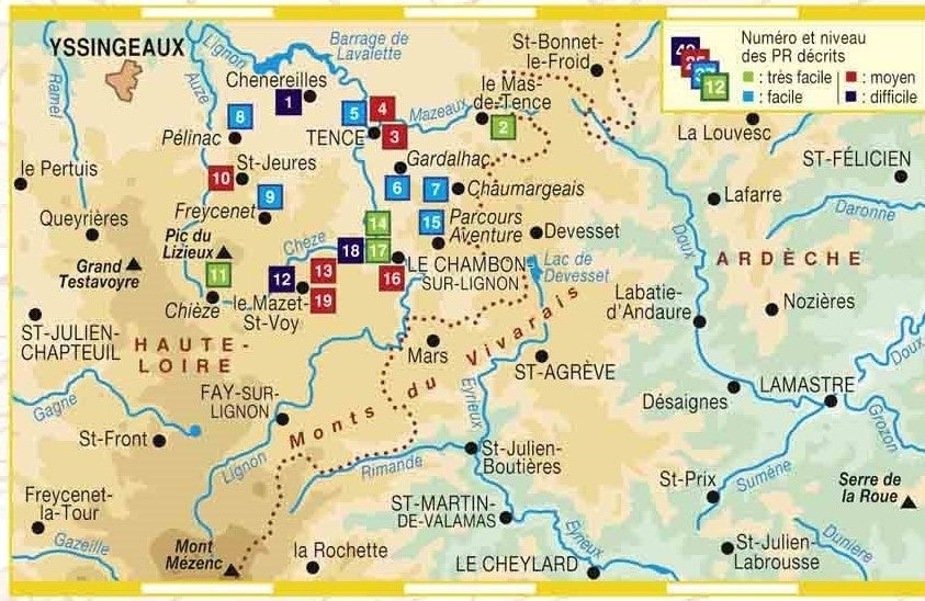 19 randonnées dans le Pays du Haut-Lignon | Topoguide FFRP