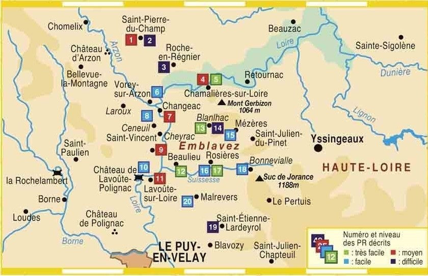 Le Pays de l'Emblavez en 20 randonnées | Topoguide FFRP