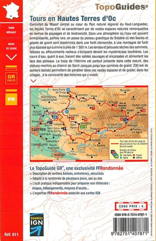 14 balades en Hautes Terres d'Oc | Topoguide FFRP