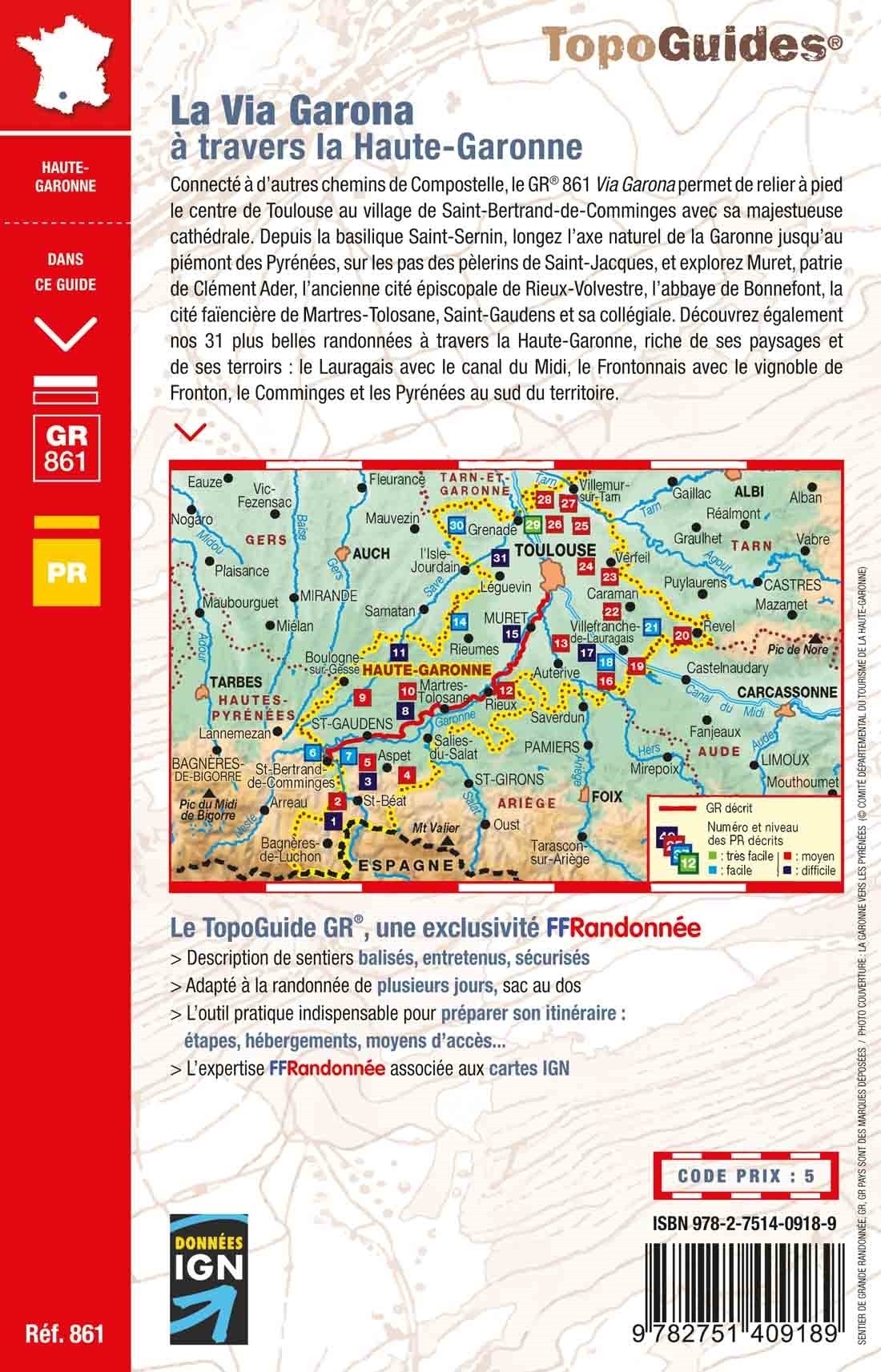 GR861 - La Via Garona vers Saint-Jean-de-Compostelle | Topoguide