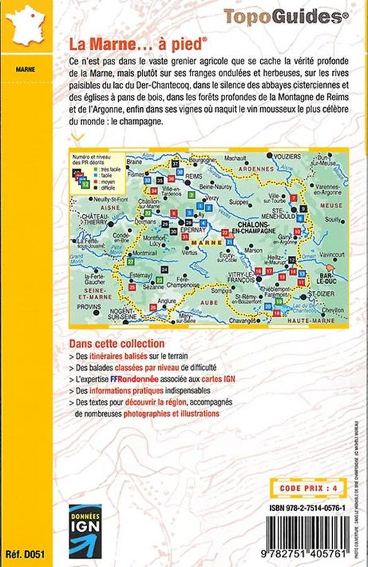 La Marne en 38 randonnées | Topoguide FFRP