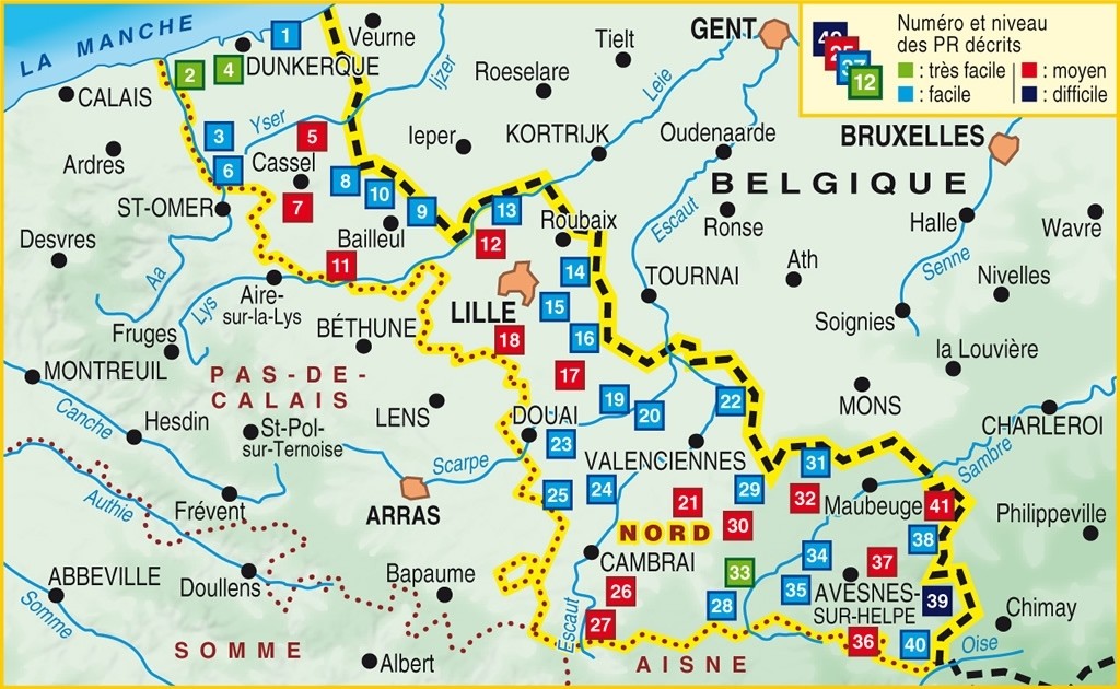 Le Nord en 41 promenades | Topoguide FFRP
