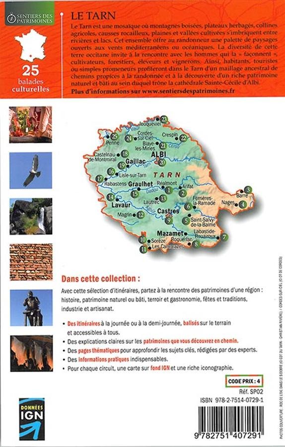 Les sentiers des Patrimoines du Tarn | Topoguide FFRP