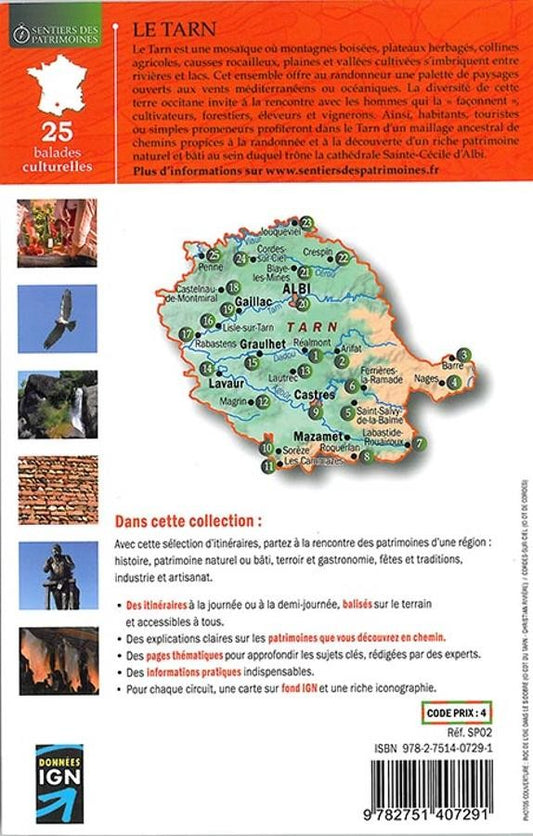 Les sentiers des Patrimoines du Tarn | Topoguide FFRP