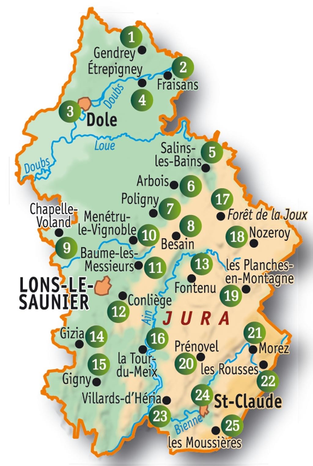 Les sentiers des patrimoines dans le Jura | Topoguide FFRP