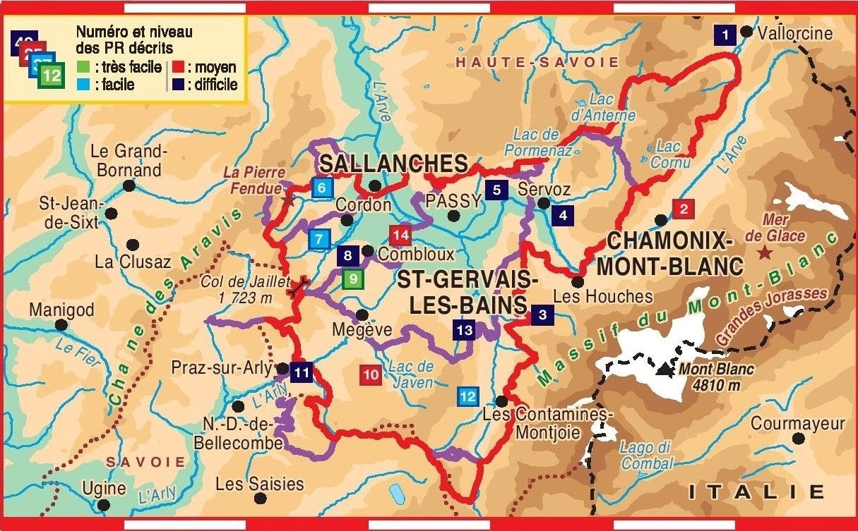 Pays du Mont-Blanc, 20 jours de randonnées | Topoguide FFRP