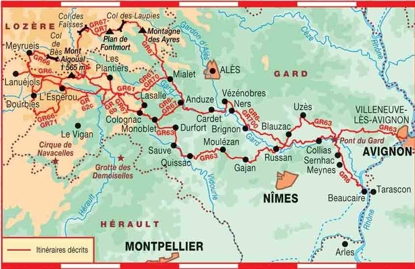 GR6 - La Grande Traversée du Gard - Mont Aigoual | Topoguide