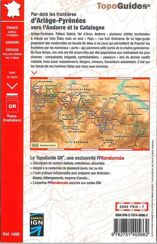 Arièges et Andorre Catalogne en randonnées | Topoguide FFRP