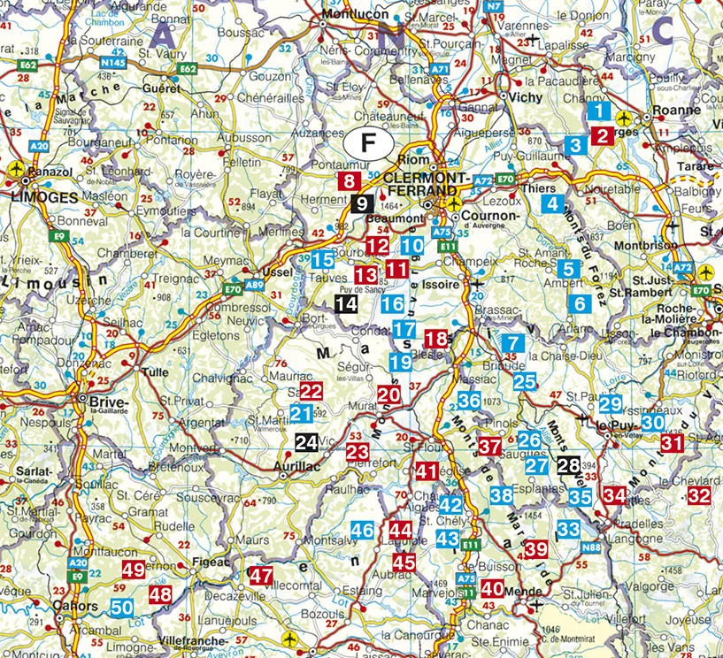 Guide Rother de randonnée L'Auvergne et le Massif Central